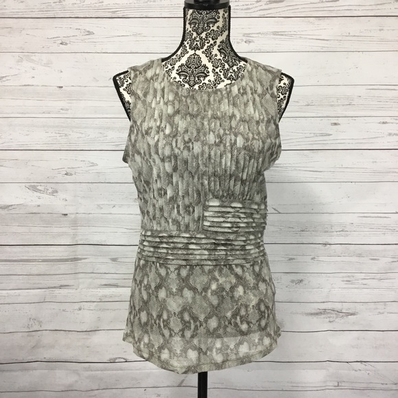The Limited Animal Print Sleeveless Top L - Picture 3 of 8